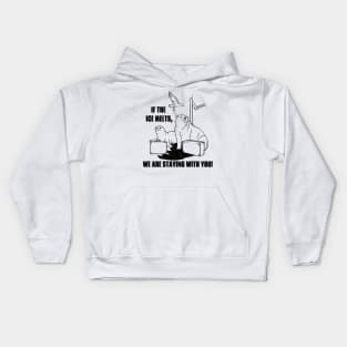 Polar Bear Climate Change Kids Hoodie